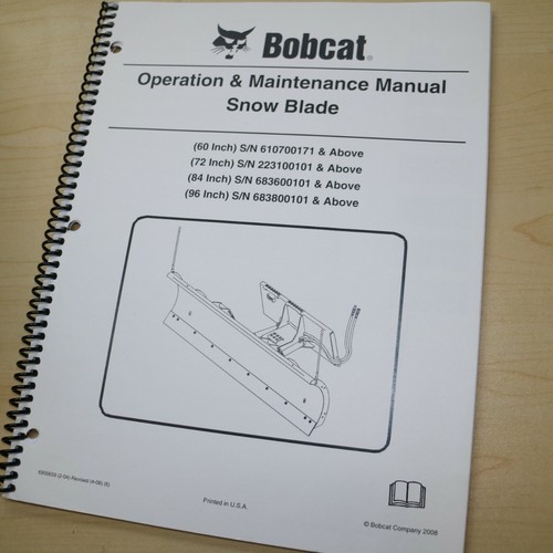 Bobcat snowblade attachment - snowblade,